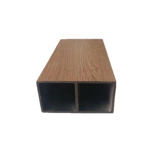 Mtundu wa Shuiqu Willow 100*50mm Double Hole Square Timber Exteior Wpc Ceiling Panel