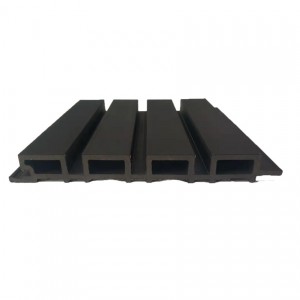 Black 219*26mm Outdoor Co Extruded Great Wall Board Wpc Wall Panel 副本