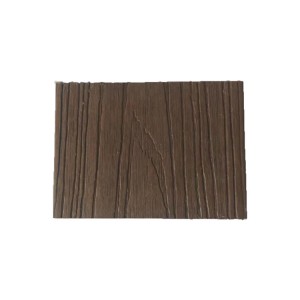 ڊبل سائڊڊ براون ووڊ گرين 138*23mm Wpc Co-extrusion Decking Wooden Flooring