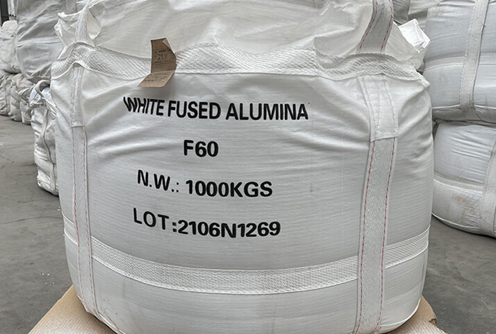 What is the best way to handle and store white fused alumina?