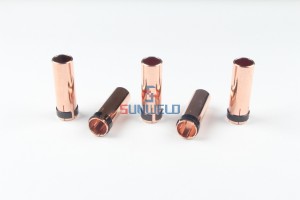 MIG Gas Nozzle Cylindricalφ19 * 76 / φ20 * 76 XL145.0051 kuri Binzel MIG Welding Torch 26KD / 501D
