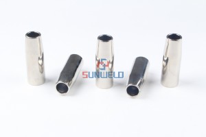 MIG Gas Nozzle Conical φ16*72XL145.D026 for Binzel MIG Welding Torch RF26/RF36