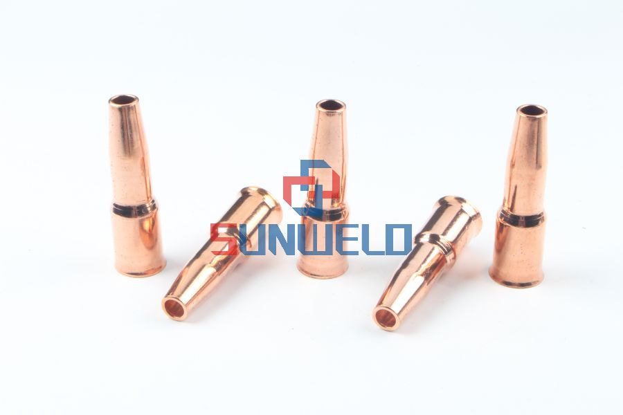 OEM Factory for Bernard 200 Amp Mig Gun - MIG Gas Nozzle3/8” φ9.5*88 Short StopXL24A-37SS for Tweco MIG Welding Torch #4 – Xinlian