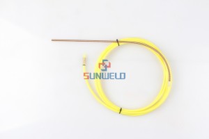 MIG PTFE / Brass Combined Yellow Liner XL126.M009 for Binzel MIG Welding Torch
