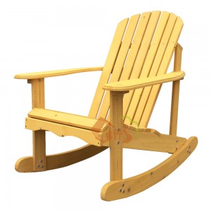 Outdoor Wooden Garden Patio Deck Lounge Rocking Chair