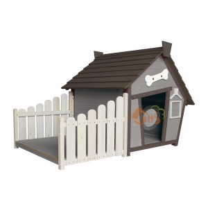 outdoor pet dog puppy kennel Balcony Dog House sale with Porch