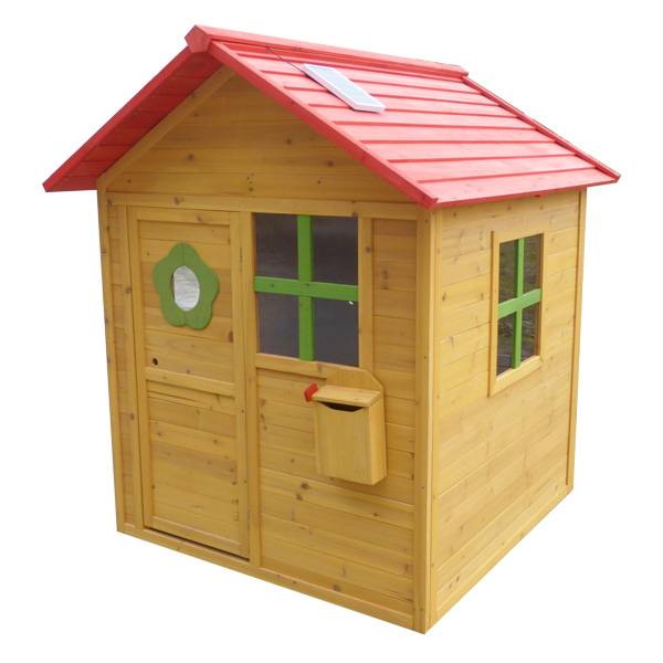 Dřevěná Outdoor Simple Cubby House Lodge Nejlepší Image