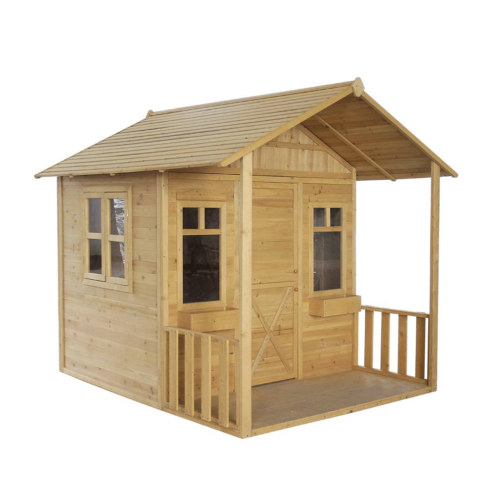 OEM Factory for Wood Kid Swing - Wooden Playhouse For Children With Balcony – GHS