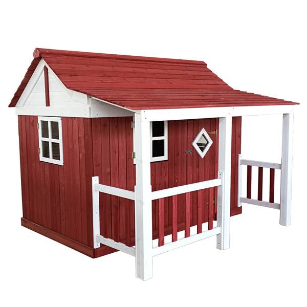 China Factory for Dog Vari Kennel - C086 Wooden Cubby Playhouse with Balcony – GHS