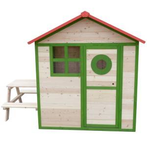 Wooden Garden Funny Kids Playhouse With Bench