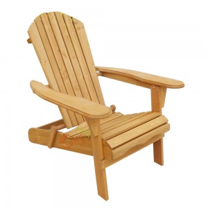 Outdoor Foldable adirondack wood chair with ottoman