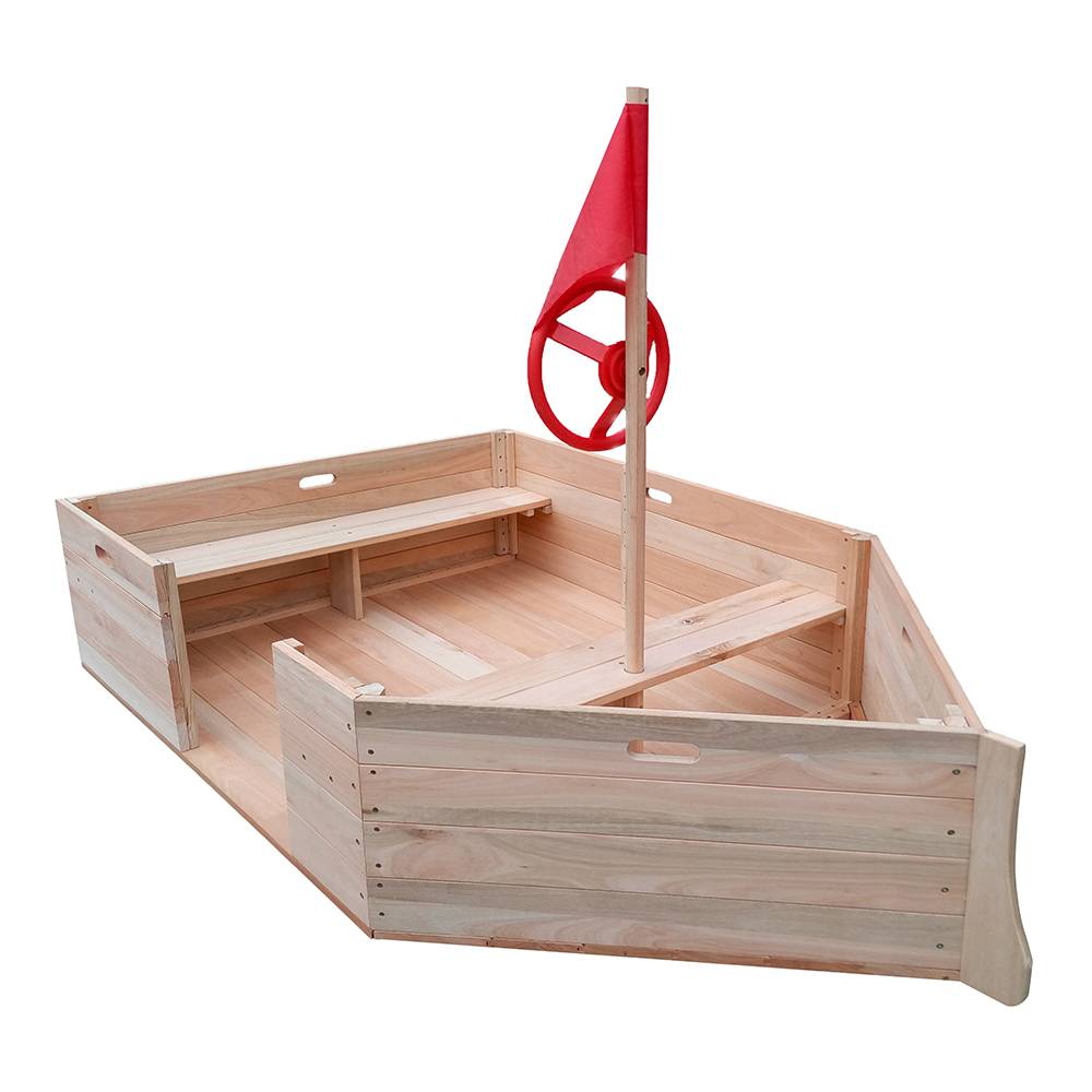 Manufacturer of Hutch For Rabbit - 20112 children Eucalyptus sandpit with steering wheel and flag – GHS