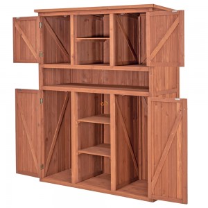 Garden Wood Storage Cabinet Shed