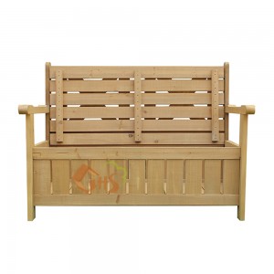 Outdoor Garden Wooden Storage Bench