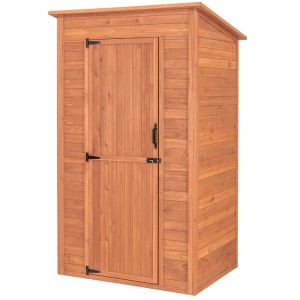 Outdoor Storage Shed Garden Wooden Storage with Single Door