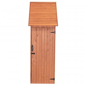 Wooden Garden Outdoor Storage Cabinet Shed with Shelf