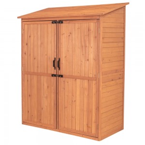 Wood Outdoor Storage Shed Garden Wooden Storage with Drawer