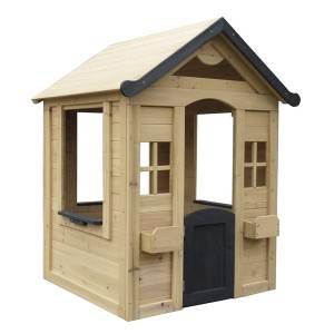 裏庭の木材シンプルな子供の屋外プレイハウス
