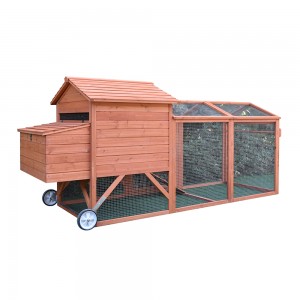 Large capacity multifunctional chicken living running cage custom color wood chicken coop with egg laying box