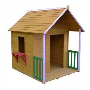 children outdoor cubby wooden playhouse