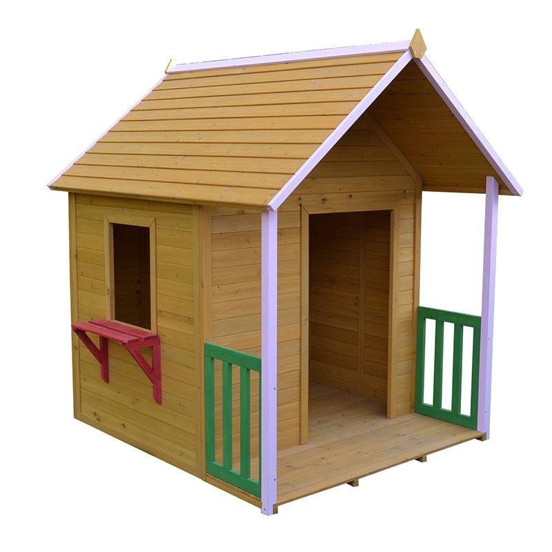 children outdoor cubby wooden playhouse Featured Image