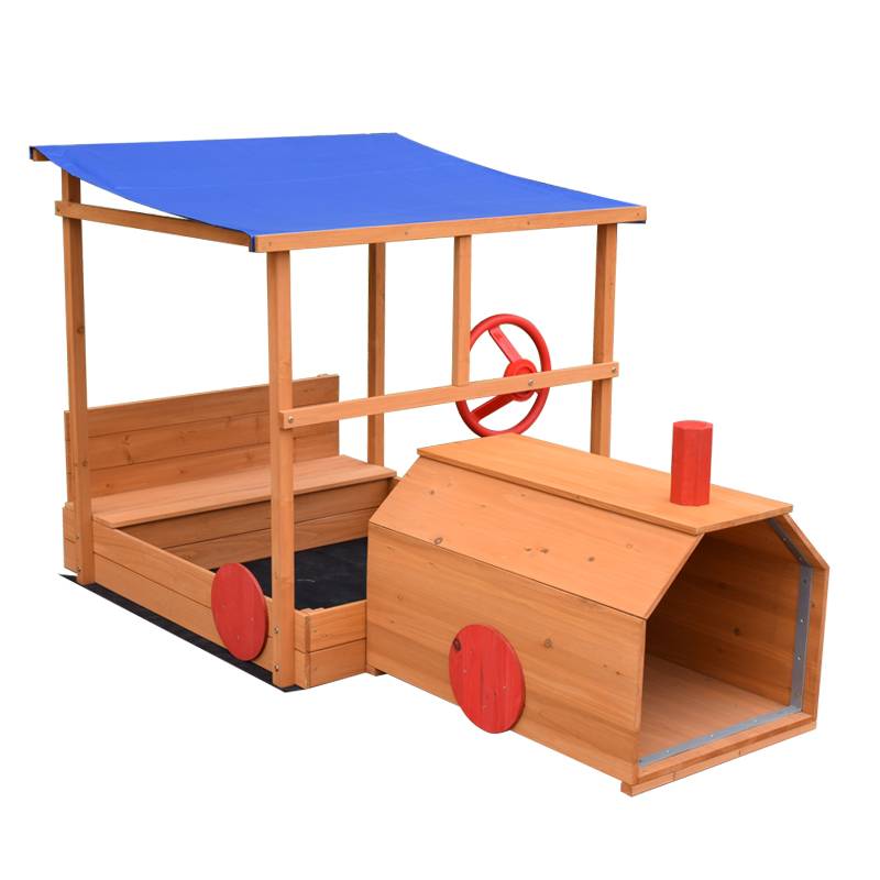 2019 wholesale price Flower Cart Stand - 20128  Outdoor Children Wooden Sandbox with Waterproof – GHS