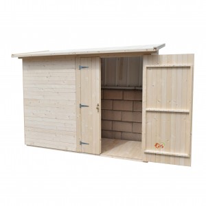 Outdoor Wooden Garden Shed Storage Bin