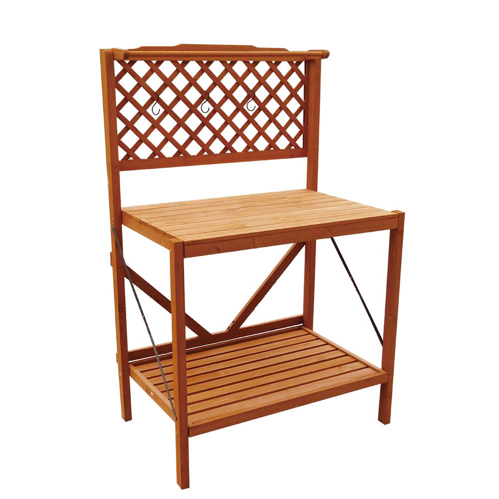 Factory source Swing Set - G416 Wooden Lattice Folding Planting Table For Putting Flowers – GHS
