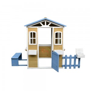 Outdoor Wooden Play House Kid’s Wooden Playhouse