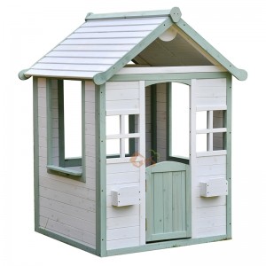 Eco-Freindly Children Outdoor Cubby House Wooden Playhouse