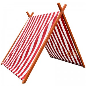 New design detachable tent sandbox outdoor wooden garden sandpit for children