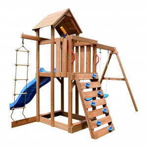Cheap wooden swing set for children playground