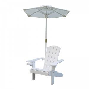 Hot Sale Wooden Outdoor Children Adirondack Chair with Parasol