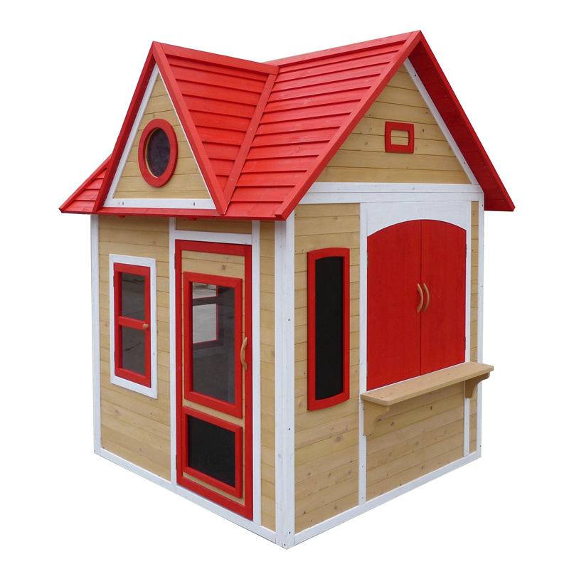 Bottom price Wooden Kitchen Play Set - C305 Wood Home Play House Wooden Play House for Kids – GHS
