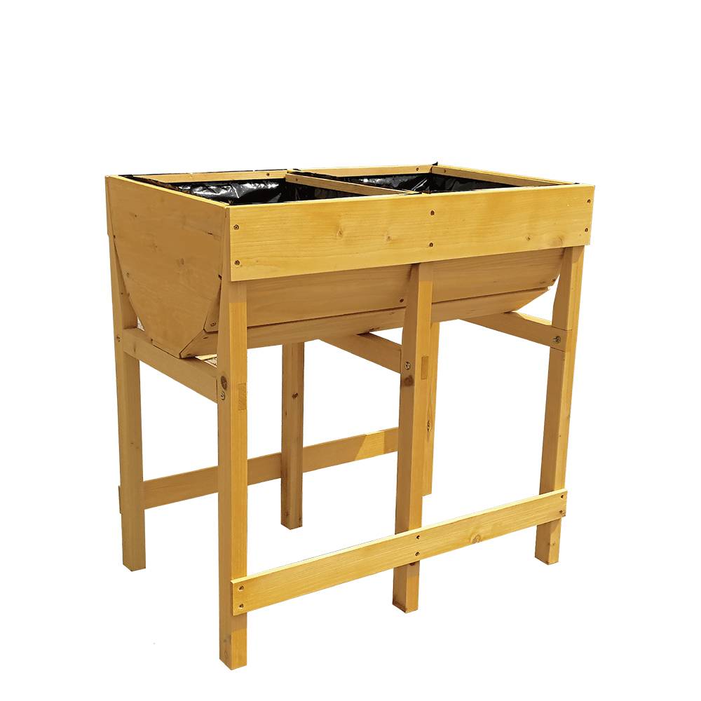 factory Outlets for Indoor Flower Shelf - G035 Wood Outdoor Planter Flower Box – GHS
