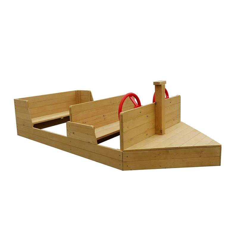 wooden sandpit