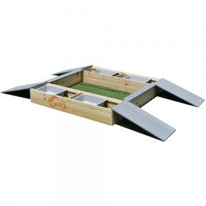 Newest Design Outdoor Wooden Sandboxes with Storage for Kid’s Toy
