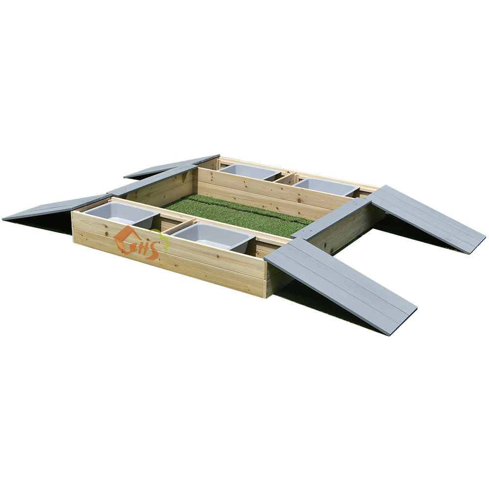 Newest Design Outdoor Wooden Sandboxes with Storage for Kid’s Toy Featured Image