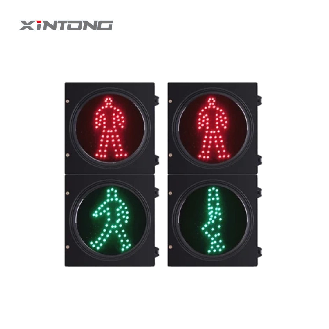 LED Traffic Light Red Green Full Plate 200mm 1