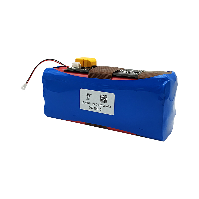 22.2V Imported lithium battery, 18650 6700mAh