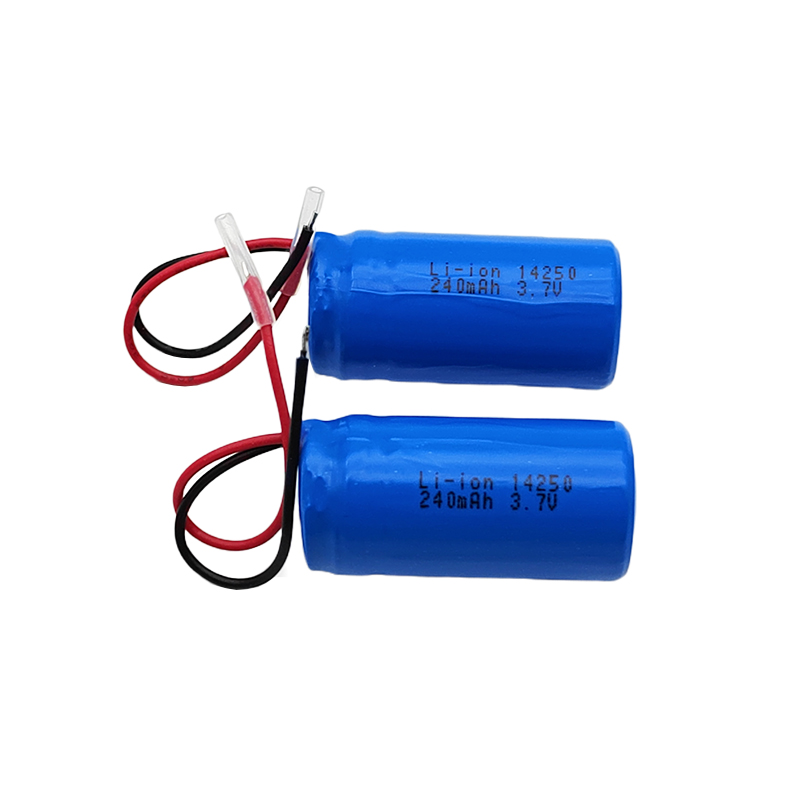 3.7V Cylindrical lithium battery, 14250 240mAh