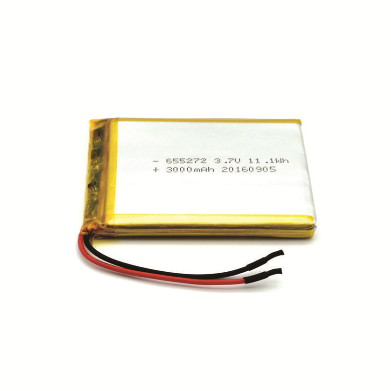 professional factory for Lithium Polymer Battery Cell - 655272 3000mAh 3.7V Lithium polymer battery – Xuanli