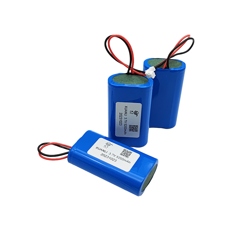 18650 Cylindrical lithium battery, 5200mAh 3.7V lithium battery