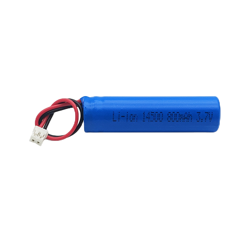 3.7V Cylindrical lithium battery, 14500 800mAh Smart meter reading terminal lithium battery