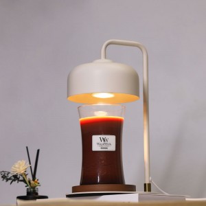 Kerzenwärmerlampe mit Timer, kompatibel mit Glaskerzen, Lampenkerzenwärmer dimmbar, Kerzenwärmer mit Metallplatte und GU10-Glühbirnen für Duftkerzen
