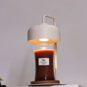 Llambë ngrohëse qirinjsh me kohëmatës, e përputhshme me qirinj kavanozi, ngrohës qiriri i llambës me zbehje, ngrohës qiriri i sipërm metalik me llamba GU10 për qirinj aromatikë
