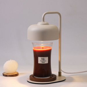 Lampă pentru încălzire lumânări cu temporizator, compatibilă cu lumânări pentru borcane, încălzitor pentru lumânări cu intensitate reglabilă, încălzitor pentru lumânări din metal cu becuri GU10 pentru lumânări parfumate