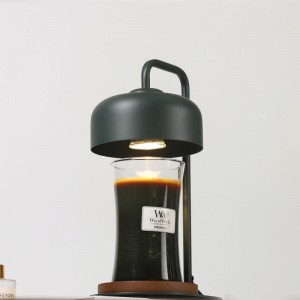Lampe chauffe-bougie avec minuterie, compatible avec les bougies en pot, chauffe-bougie à intensité variable, chauffe-bougie en métal avec ampoules GU10 pour bougies parfumées
