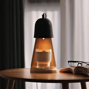 Rubber Hout kersverwarmer vervaardiger patent ontwerp nuwe huis aroma lamp timer skakelaar
