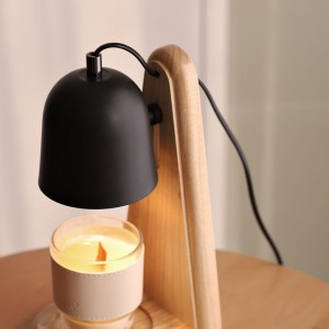 Rubber Wood candle warmer manufacturer patent design new home aroma lamp timer switch